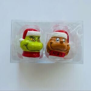 The Grinch | Grinch and Max Salt and Pepper Shaker Set NIB